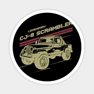 CJ-8 Scrambler Jeep car trailcat Magnet